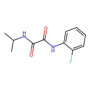 N1-(2-fluorophenyl)-N2-isopropyloxalamide structure