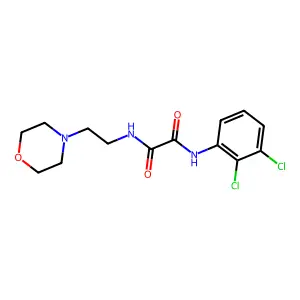 N'-(2,3-dichlorophenyl)-N-(2-morpholin-4-ylethyl)oxamide structure