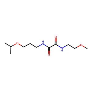 N-(2-methoxyethyl)-N'-[3-(propan-2-yloxy)propyl]ethanediamide structure