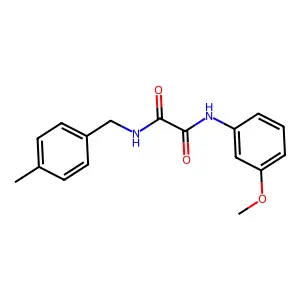 N-(3-methoxyphenyl)-N'-(4-methylbenzyl)ethanediamide structure