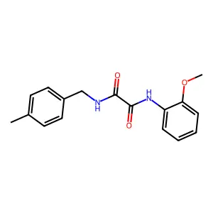 N-(2-methoxyphenyl)-N'-(4-methylbenzyl)ethanediamide structure