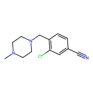 3-Chloro-4-((4-methylpiperazin-1-yl)methyl)benzonitrile structure