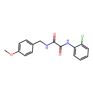 N-(2-chlorophenyl)-N'-(4-methoxybenzyl)ethanediamide structure