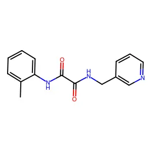 N-(2-methylphenyl)-N'-(pyridin-3-ylmethyl)ethanediamide structure