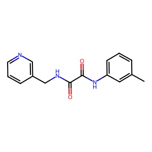 N'-(3-methylphenyl)-N-(pyridin-3-ylmethyl)oxamide structure