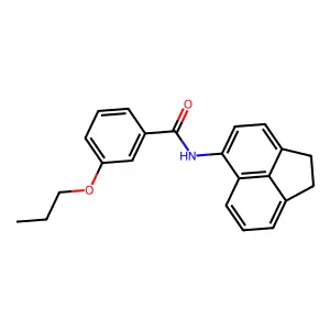N-(1,2-dihydroacenaphthylen-5-yl)-3-propoxybenzamide structure