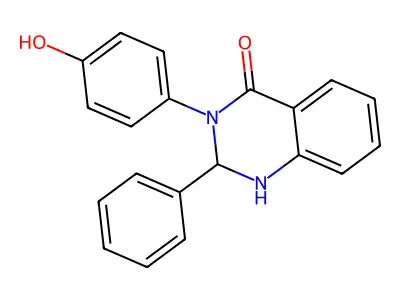 3-(4-Hydroxyphenyl)-2-phenyl-1,2-dihydroquinazolin-4-one structure