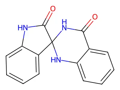 Spiro[1,2,3-trihydroquinazoline-2,3'-indoline]-4,12-dione structure