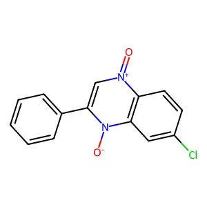 Quinoxaline, 7-chloro-2-phenyl-, 1,4-dioxide structure