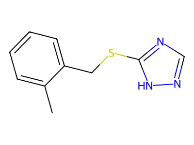 5-[(2-methylphenyl)methylsulfanyl]-1H-1,2,4-triazole structure