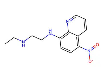 N-ethyl-N'-(5-nitroquinolin-8-yl)ethane-1,2-diamine structure