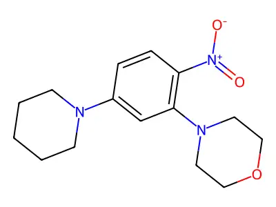 4-(2-Nitro-5-piperidin-1-ylphenyl)morpholine structure