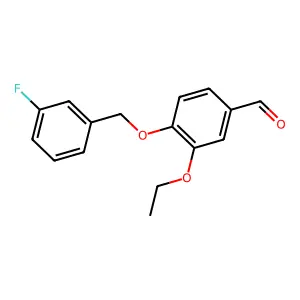 3-[(3-Fluorobenzyl)oxy]-4-methoxybenzaldehyde structure