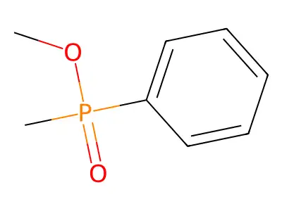 Methyl methylphenylphosphinate structure