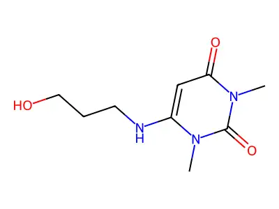 6-((3-Chloropropyl)amino)-1,3-dimethyluracil structure