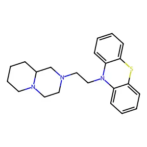 4-(beta-(10-Phenothiazinyl)-ethyl)-1,4-diazabicyclo(4.4.0)decane structure