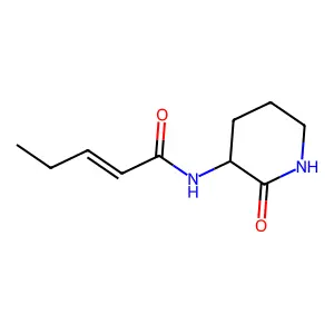 N-(2-oxopiperidin-3-yl)pent-2-enamide structure