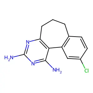 10-Chloro-6,7-dihydro-5H-benzo[3,4]cyclohepta[1,2-d]pyrimidine-1,3-diamine structure