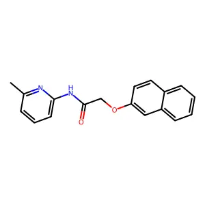 N-(6-methylpyridin-2-yl)-2-naphthalen-2-yloxyacetamide structure
