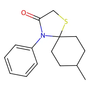 8-Methyl-4-phenyl-1-thia-4-azaspiro[4.5]decan-3-one structure