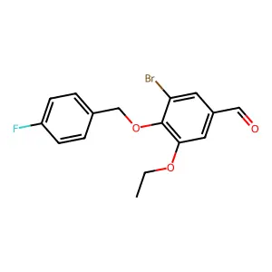3-Bromo-5-ethoxy-4-[(4-fluorobenzyl)oxy]benzaldehyde structure