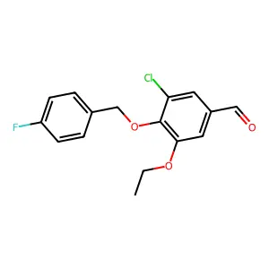 3-Chloro-5-ethoxy-4-[(4-fluorobenzyl)oxy]benzaldehyde structure
