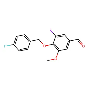 4-[(4-Fluorophenyl)methoxy]-3-iodo-5-methoxybenzaldehyde structure