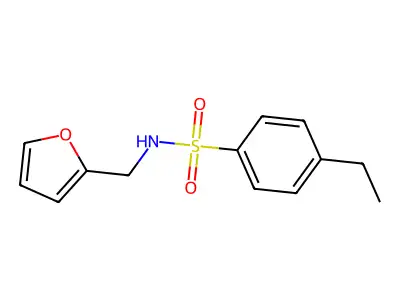 4-ethyl-N-(2-furylmethyl)benzenesulfonamide structure