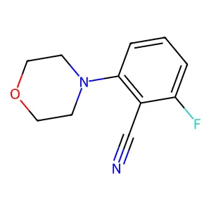 2-氟-6-吗啉基苯甲腈 structure