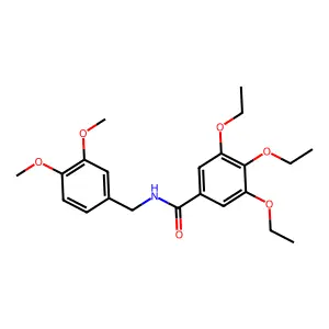N-[(3,4-dimethoxyphenyl)methyl]-3,4,5-triethoxybenzamide structure
