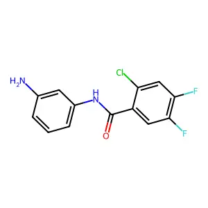 N-(3-aminophenyl)-2-chloro-4,5-difluorobenzamide structure
