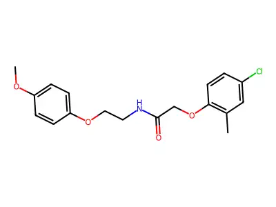 2-(4-Chloro-2-methylphenoxy)-N-[2-(4-methoxyphenoxy)ethyl]acetamide structure