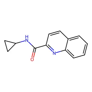 N-cyclopropylquinoline-2-carboxamide structure