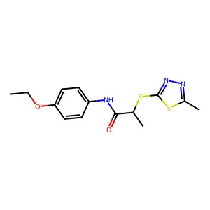 N-(4-Ethoxyphenyl)-2-[(5-methyl-1,3,4-thiadiazol-2-yl)sulfanyl]propanamide structure
