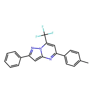 5-(4-Methylphenyl)-2-phenyl-7-(trifluoromethyl)pyrazolo[1,5-a]pyrimidine structure
