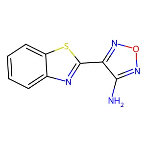 4-(1,3-Benzothiazol-2-yl)-1,2,5-oxadiazol-3-amine structure