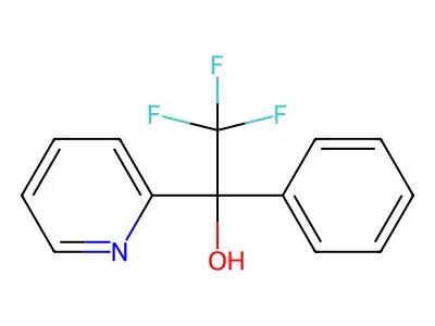 2,2,2-Trifluoro-1-phenyl-1-(pyridine-2-yl)ethanol structure
