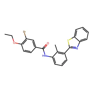 N-[3-(1,3-benzothiazol-2-yl)-2-methylphenyl]-3-bromo-4-ethoxybenzamide structure