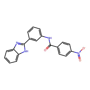 N-[3-(1H-benzimidazol-2-yl)phenyl]-4-nitrobenzamide structure