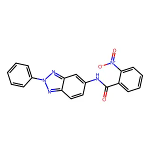 2-nitro-N-(2-phenylbenzotriazol-5-yl)benzamide structure