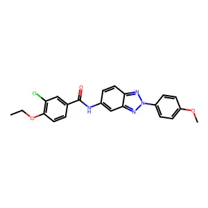 3-chloro-4-ethoxy-N-[2-(4-methoxyphenyl)-2H-1,2,3-benzotriazol-5-yl]benzamide structure