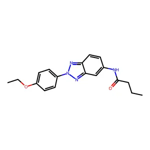 N-[2-(4-乙氧基苯基)苯并三唑-5-基]丁酰胺 structure