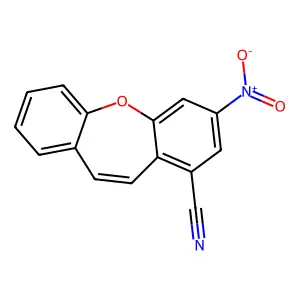 2-Nitrobenzo[b][1]benzoxepine-4-carbonitrile structure