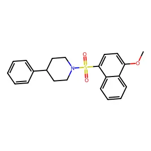 1-(4-Methoxynaphthalen-1-yl)sulfonyl-4-phenylpiperidine structure
