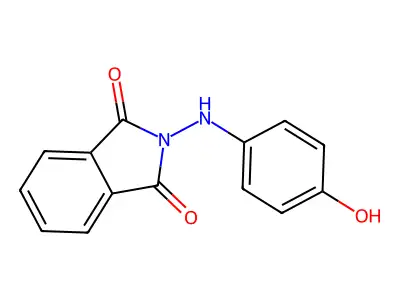 2-[(4-hydroxyphenyl)amino]-1H-isoindole-1,3(2H)-dione structure