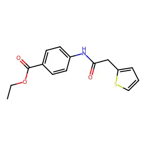 Ethyl 4-[(thiophen-2-ylacetyl)amino]benzoate structure