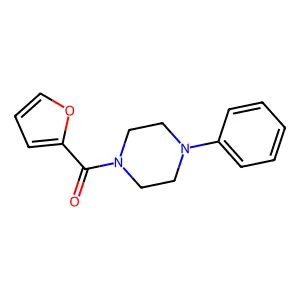 2-Furyl 4-phenylpiperazinyl ketone structure