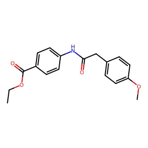 Ethyl 4-[2-(4-methoxyphenyl)acetamido]benzoate structure