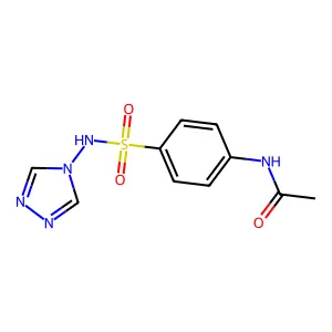 N-{4-[(4H-1,2,4-triazol-4-ylamino)sulfonyl]phenyl}acetamide structure