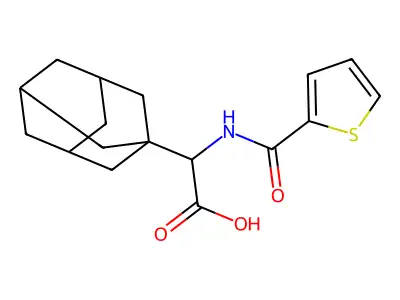 2-(1-adamantyl)-2-(thiophene-2-carbonylamino)acetic Acid structure
